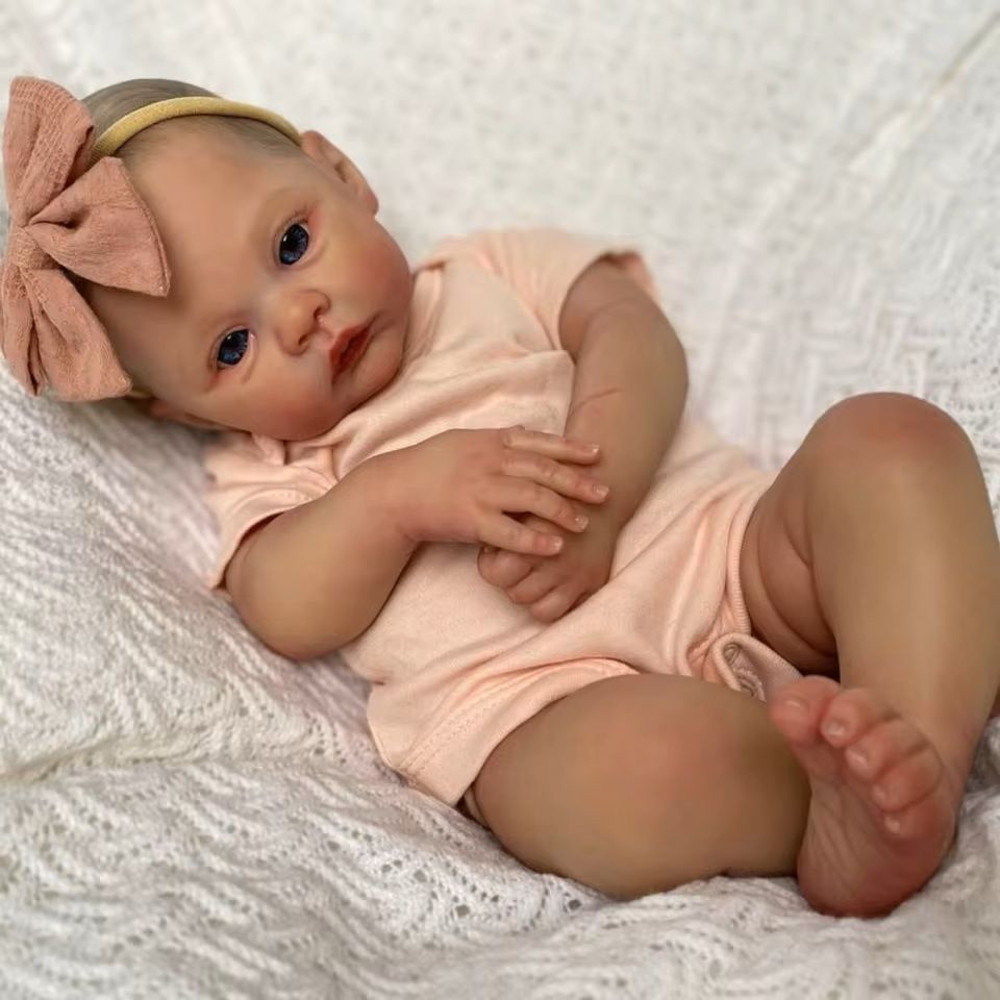 18 Inch Handmade Reborn Baby Doll With Soft Body And Realistic Skin Details 0