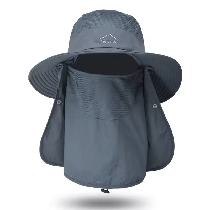 Quick Dry UV Protection Fisherman Hat With Face And Neck Cover 6