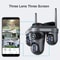 Three Lens Outdoor WiFi Security Camera With Auto Tracking And 2 Way Audio 1