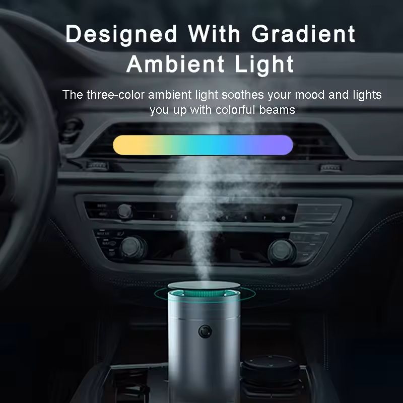 Car Aromatherapy Diffuser With LED Light And Air Purification 4