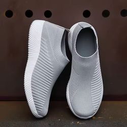 womens slip-on walking loafers with cushioned sole