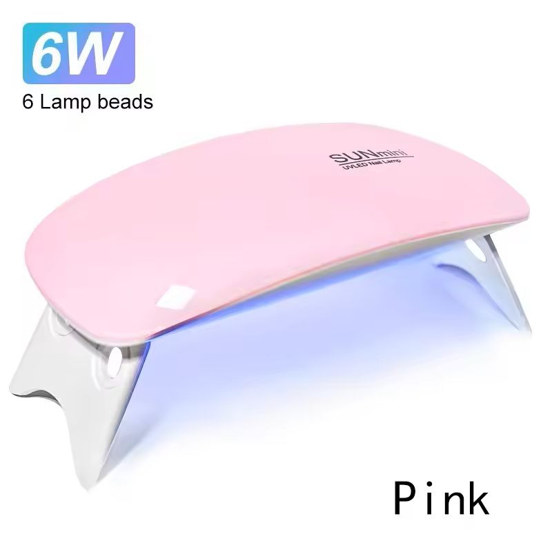 Mini UV Nail Dryer Lamp With 6 LEDs And USB Cable 7