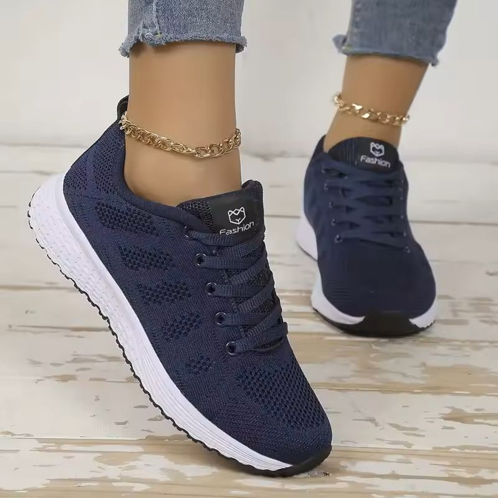 Womens Mesh Platform Sneakers Lightweight Casual Trainers 1