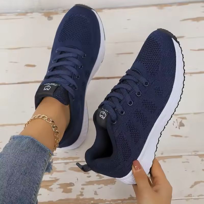 Womens Mesh Platform Sneakers Lightweight Casual Trainers 4
