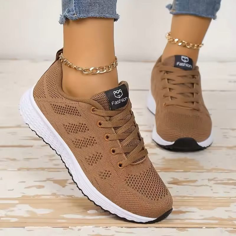 Womens Mesh Platform Sneakers Lightweight Casual Trainers 10