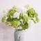 Real Touch Hydrangea Flower Branch With Green Leaves For Home And Wedding Decor 0