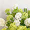 Real Touch Hydrangea Flower Branch With Green Leaves For Home And Wedding Decor 4