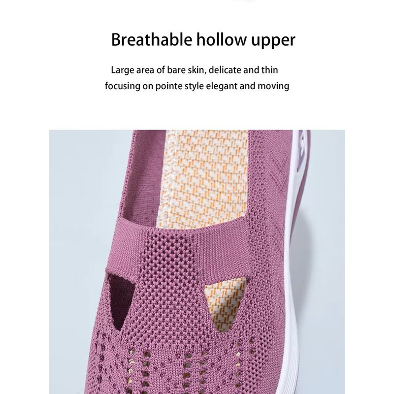 Womens Breathable Knit Sneakers For Summer Comfort 1