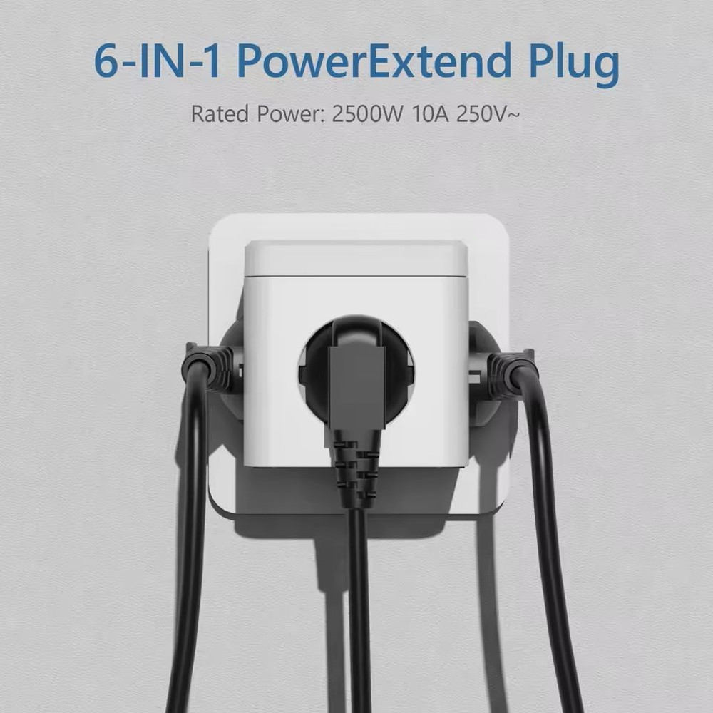 Cube Wall Socket Extender With USB And TypeC Charging 0