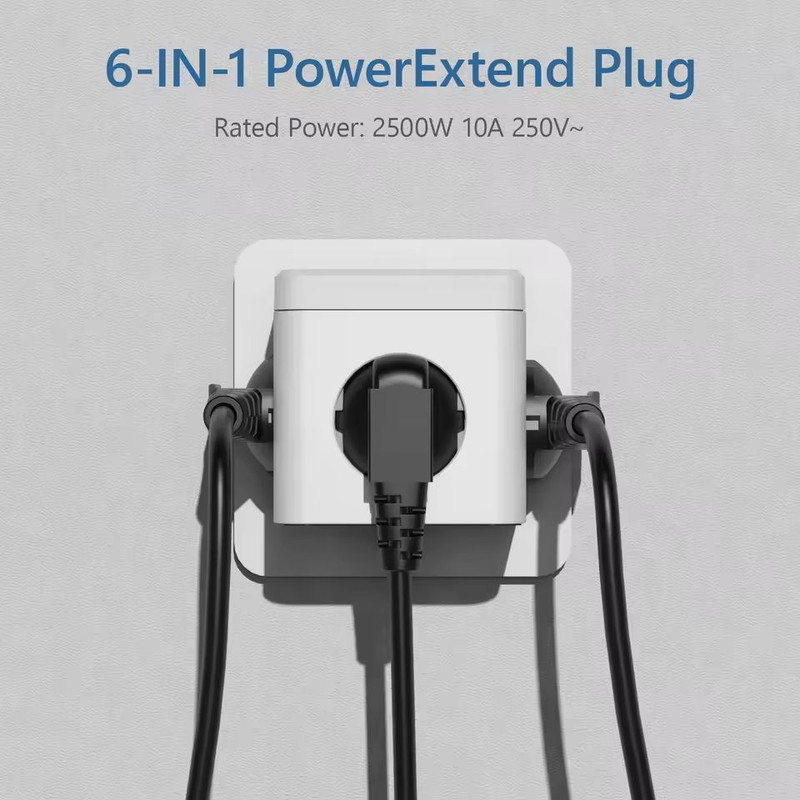 Cube Wall Socket Extender With USB And TypeC Charging 0