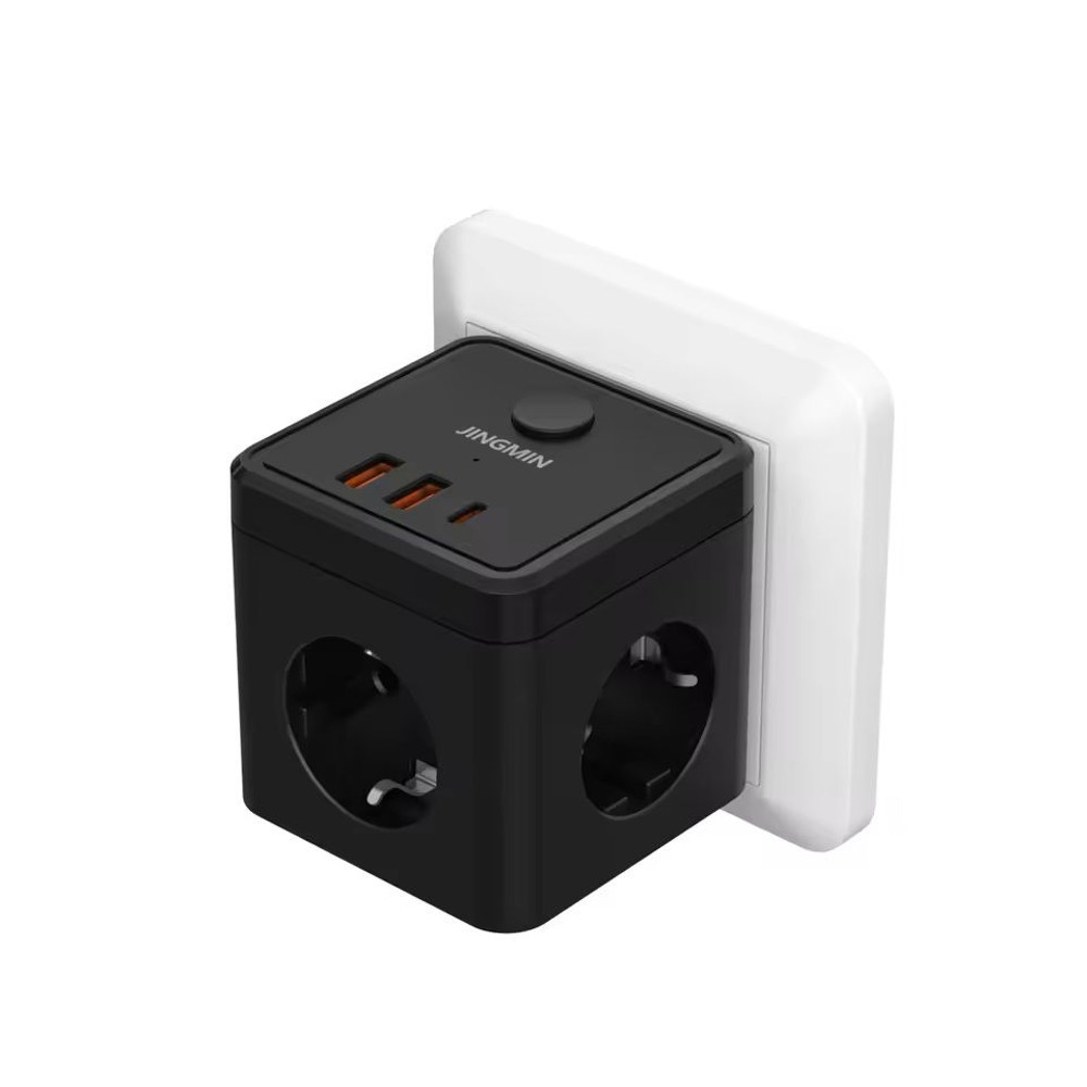 Cube Wall Socket Extender With USB And TypeC Charging 6