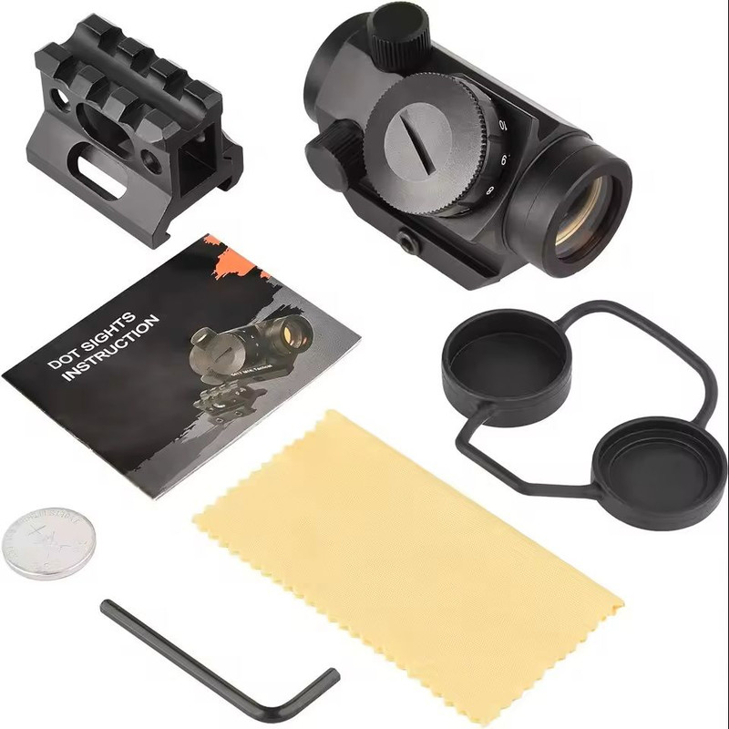 1x25mm Red Dot Reflex Sight With Riser Mount For Tactical Accuracy 2