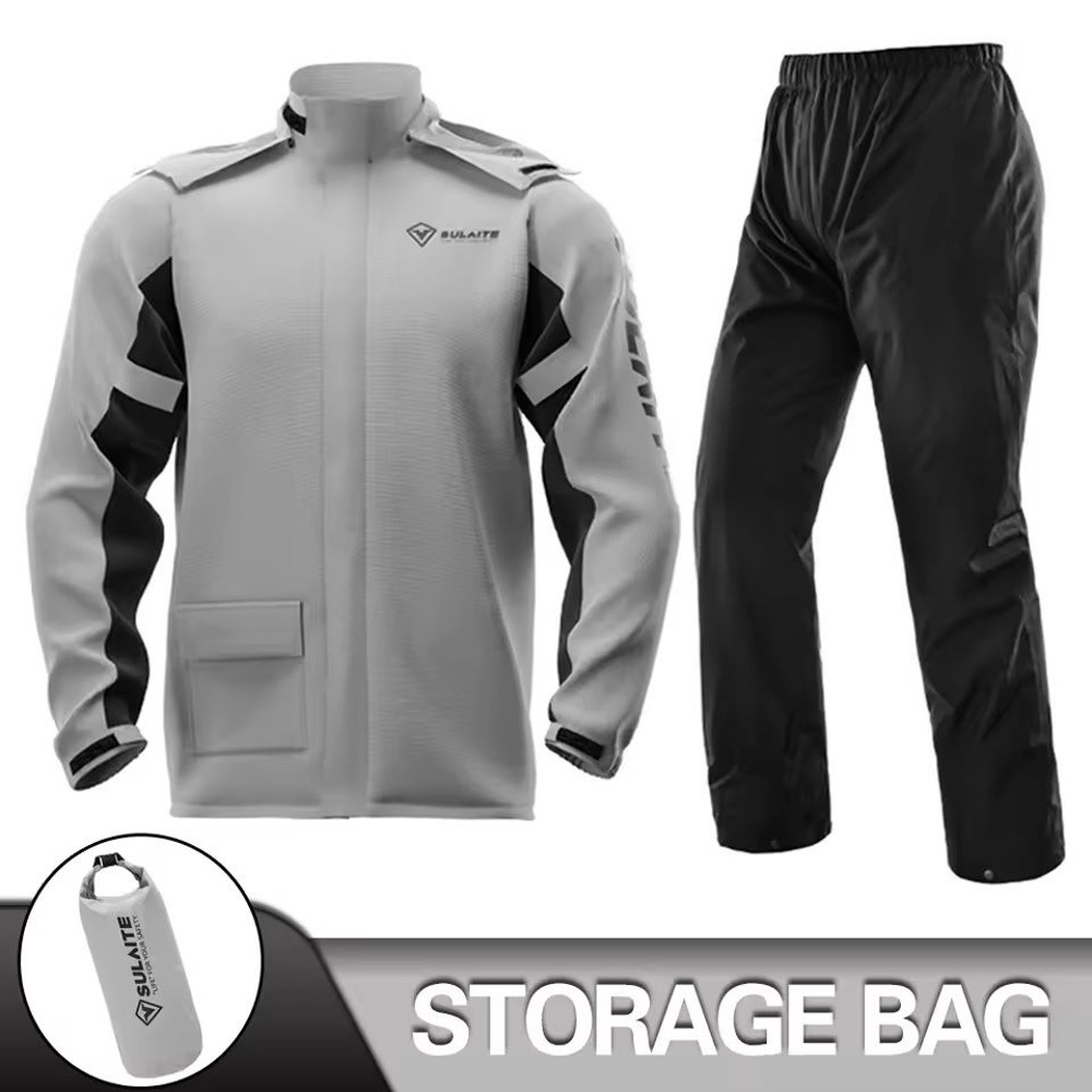 Motorcycle Rain Suit With Waterproof Jacket And Pants For Outdoor Riding 6