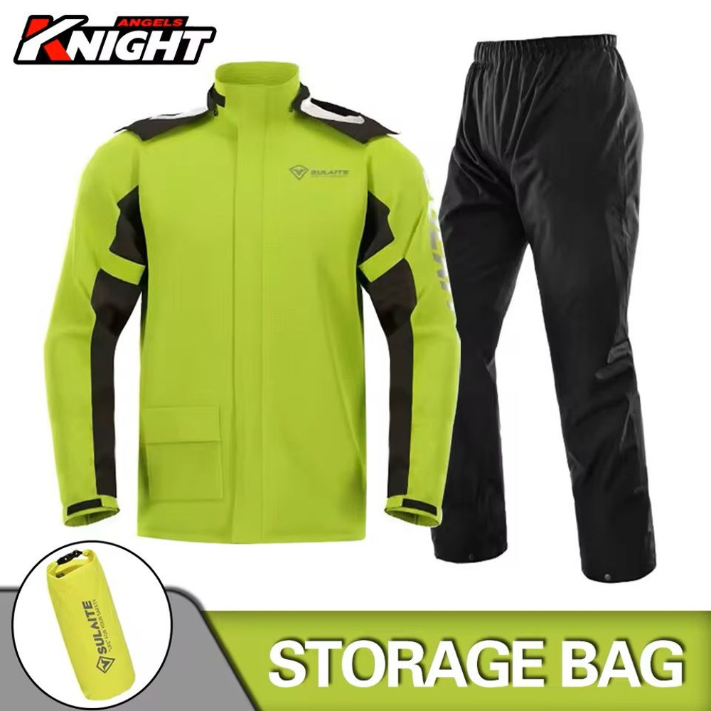 Motorcycle Rain Suit With Waterproof Jacket And Pants For Outdoor Riding 0
