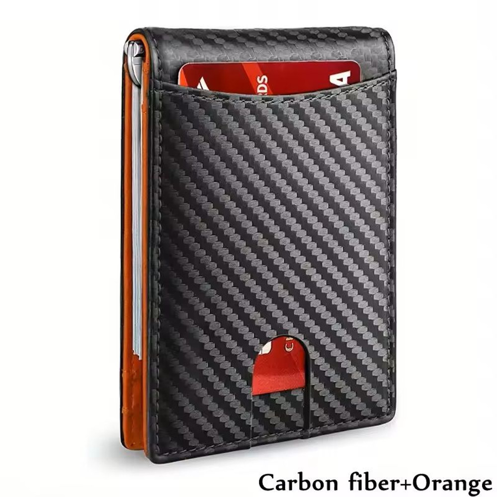 Slim RFIDBlocking Smart Wallet With Money Cli 10