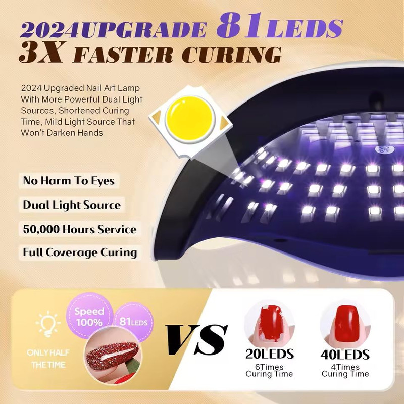 Professional LED UV Nail Lamp Dryer With Auto Sensor And 4 Timers 1