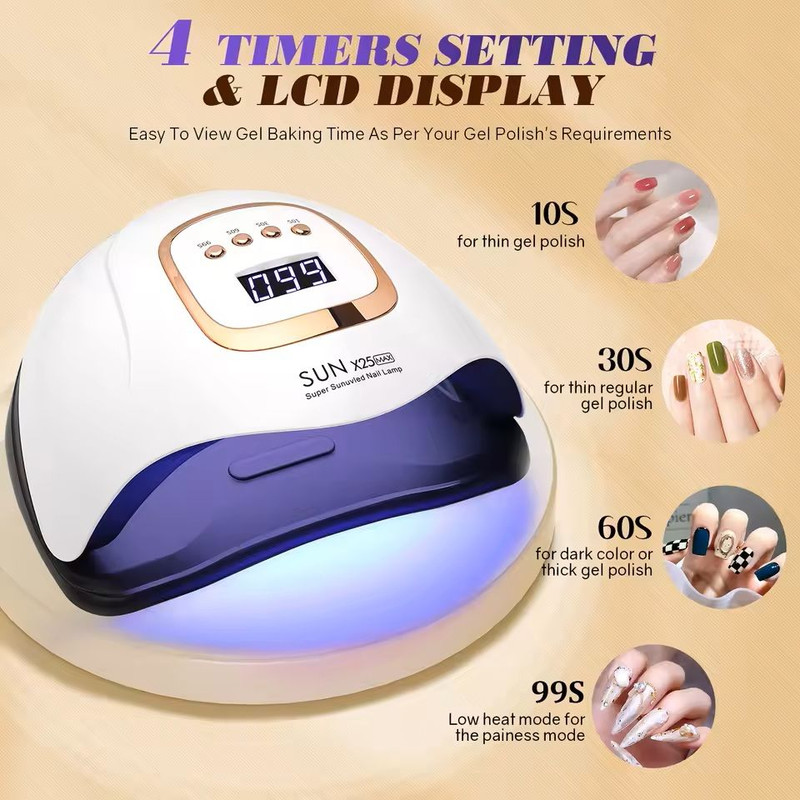 Professional LED UV Nail Lamp Dryer With Auto Sensor And 4 Timers 5