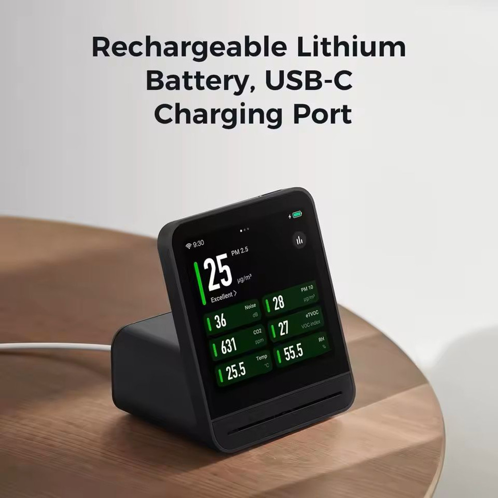 Smart Air Quality Monitor With Touchscreen And CO2 PM25 Sensor 3