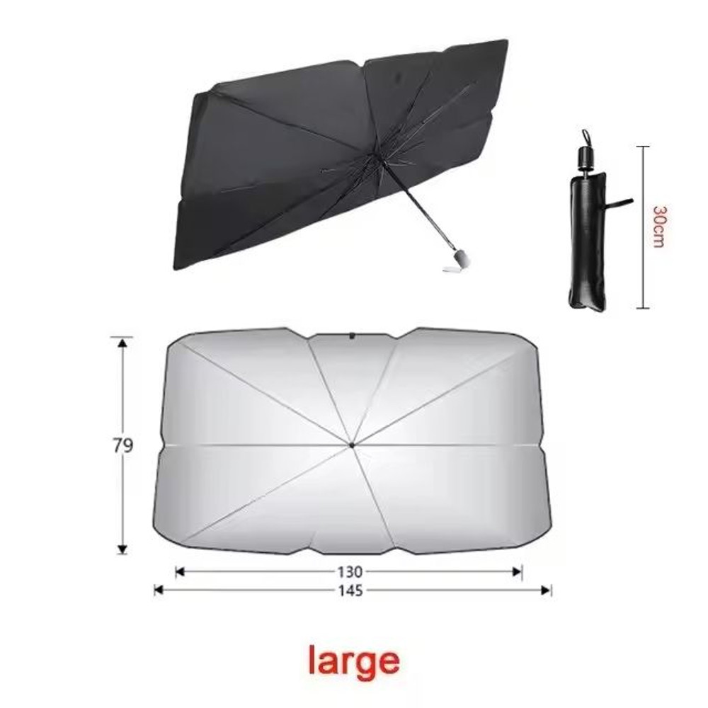 Folding Car Windshield Sunshade Umbrella For Summer Sun Protection 8