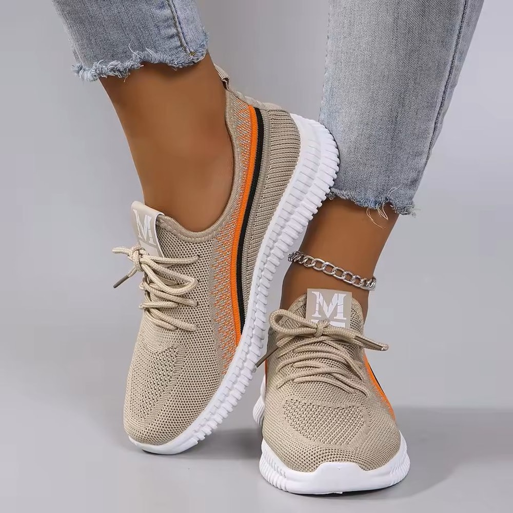 Womens Breathable Mesh Flat Sneakers For Summer Comfort 4