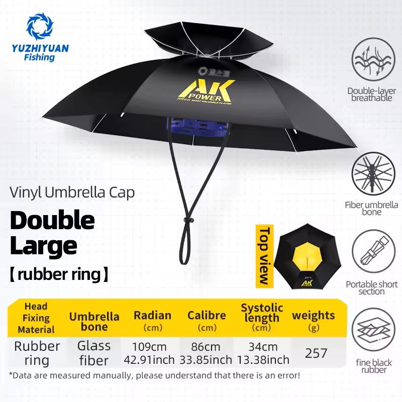 HandsFree Folding Umbrella Hat With UV Protection For Outdoor Activities 9