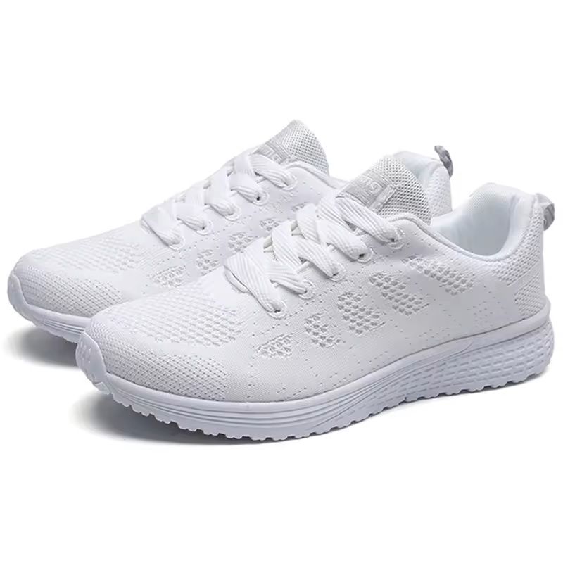 Womens Breathable Mesh Lace Up Sneakers 8