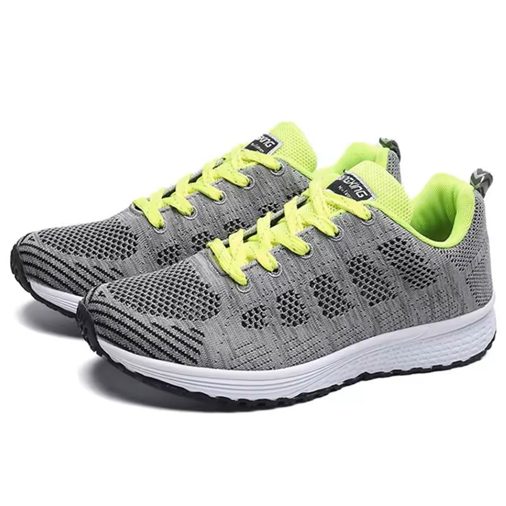 Womens Breathable Mesh Lace Up Sneakers 10