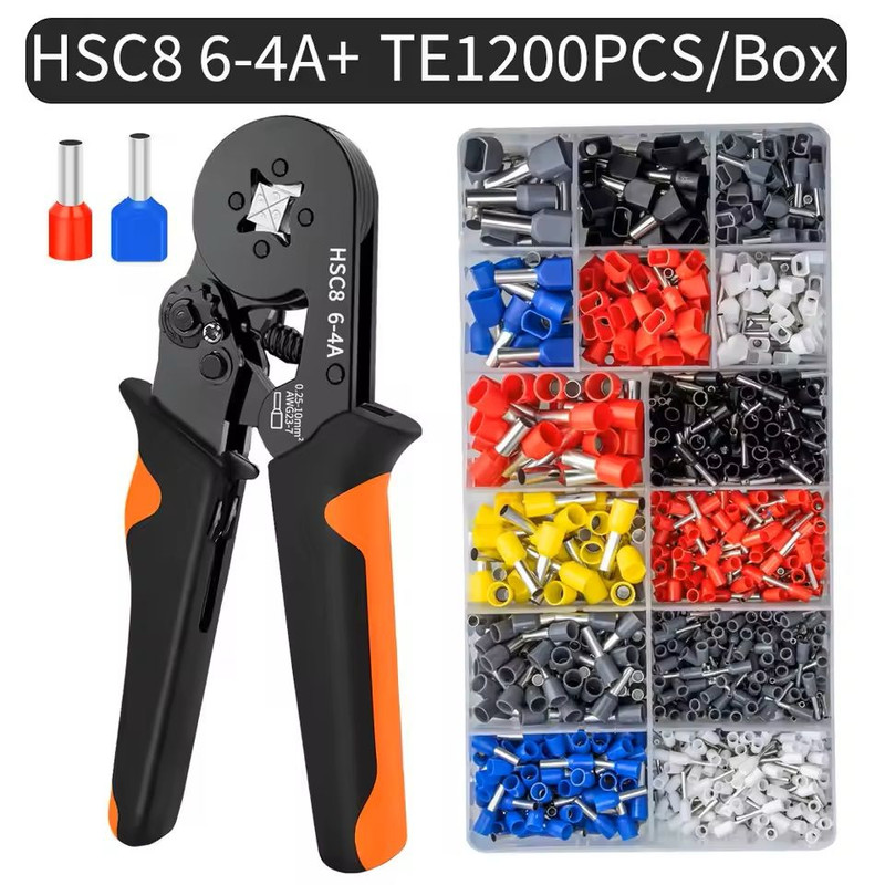 SelfAdjusting Hexagonal Ferrule Crimping Tool Kit 11
