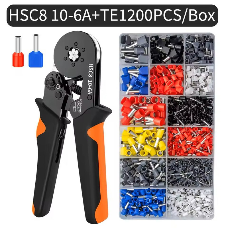 SelfAdjusting Hexagonal Ferrule Crimping Tool Kit 14