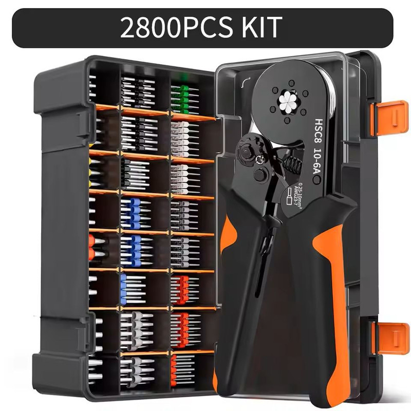 SelfAdjusting Hexagonal Ferrule Crimping Tool Kit 15