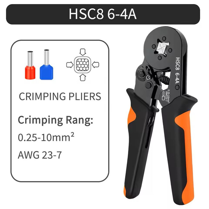 SelfAdjusting Hexagonal Ferrule Crimping Tool Kit 7
