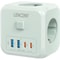 7in1 EU Plug Wall Socket Extender With USBC And Switch Control 10