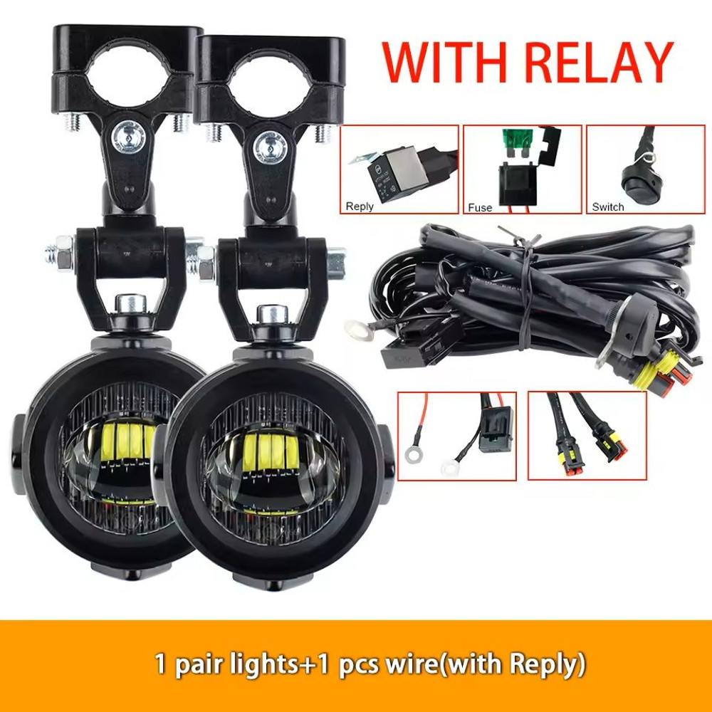 Upgrade Motorcycle Fog Light Auxiliary Lamps 9