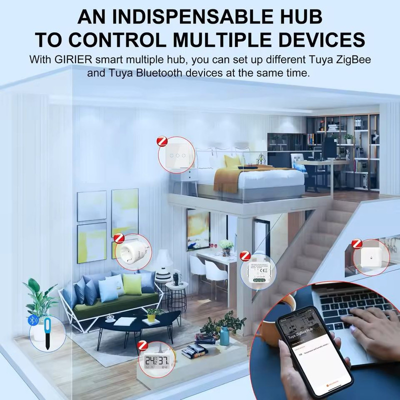 Tuya ZigBee Smart Gateway Hub With Antenna For Home Automation 6