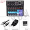 MultiChannel DJ Audio Mixer Console With Bluetooth And USB Recording 8