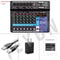 MultiChannel DJ Audio Mixer Console With Bluetooth And USB Recording 10