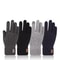 Mens Winter Touchscreen Knit Gloves With Fleece Lining 0