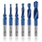Titanium Plated Metric Tap Drill Bits With Hex Shank 25