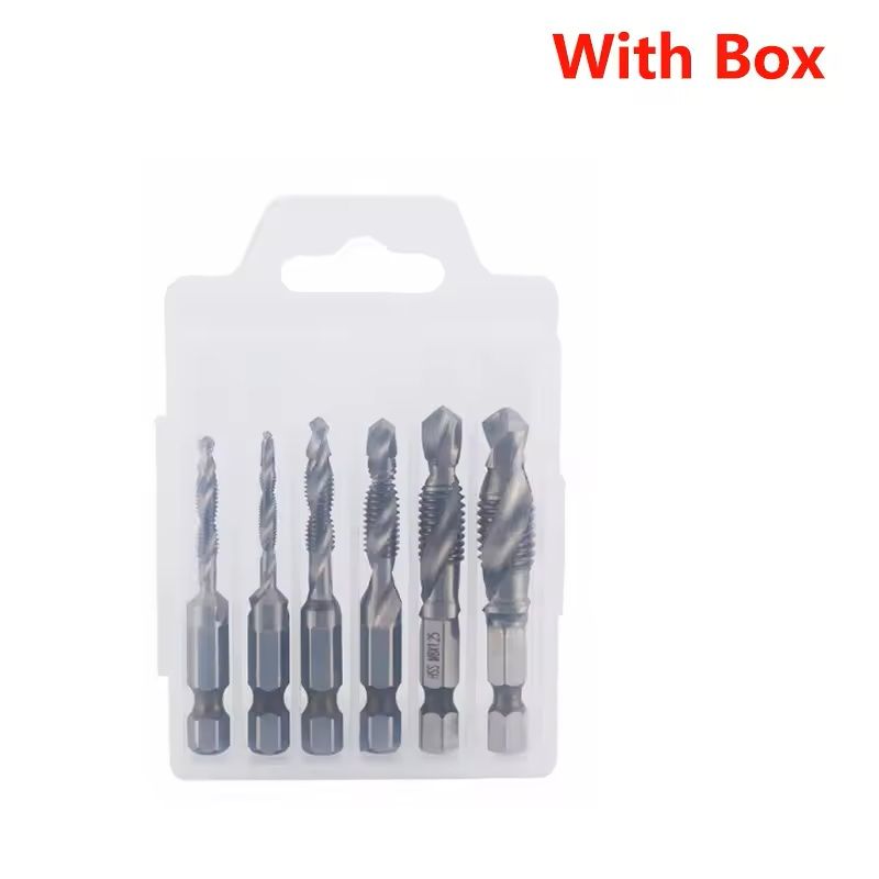 Titanium Plated Metric Tap Drill Bits With Hex Shank 28