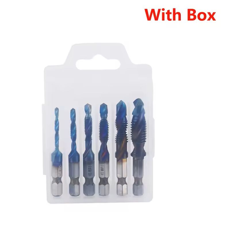 Titanium Plated Metric Tap Drill Bits With Hex Shank 29
