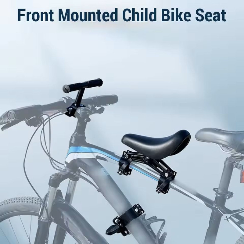 FrontMounted Kids Bike Seat With Handlebars And Foot Pedals 5