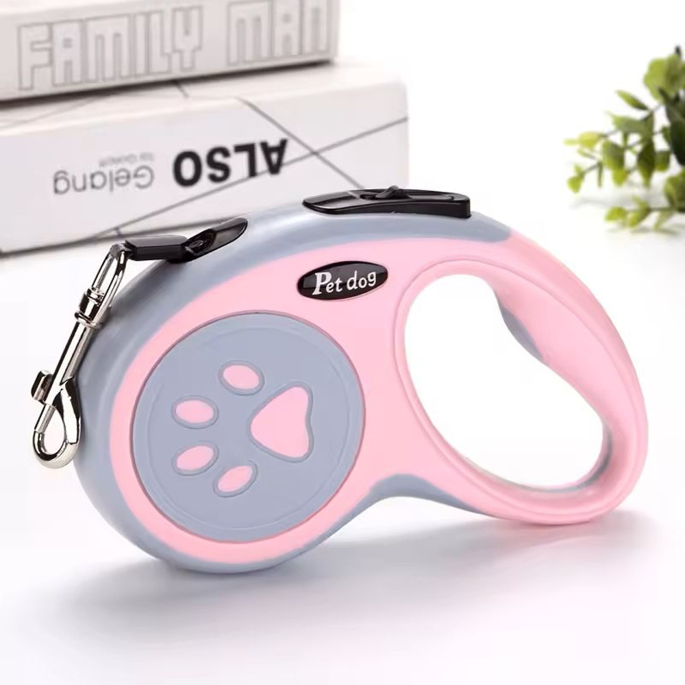 Retractable Nylon Dog Leash For Small Pets 3m Or 5m Length 2