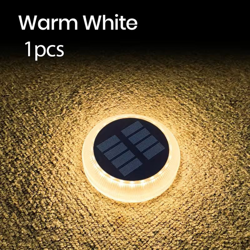 Solar LED Step Light For Outdoor Stairs And Pathways Waterproof IP68 8