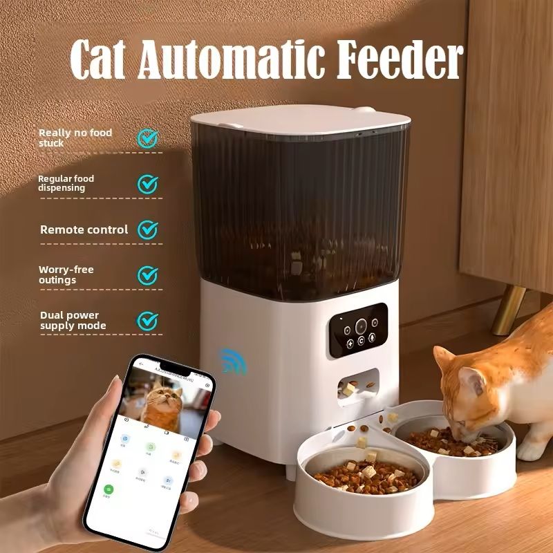 5L Smart Automatic Pet Feeder With Timer WiFi And Camera Options 0