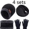 Winter Velvet Hat Scarf Glove Set For Cold Weather Outdoor Wear 0