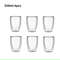Double Wall Insulated Glass Cups 6 Piece Set 9
