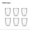 Double Wall Insulated Glass Cups 6 Piece Set 9