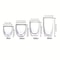 Double Wall Insulated Glass Cups 6 Piece Set 2