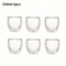 Double Wall Insulated Glass Cups 6 Piece Set 8