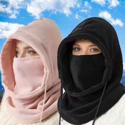 winter hooded neck gaiter for cold weather protection